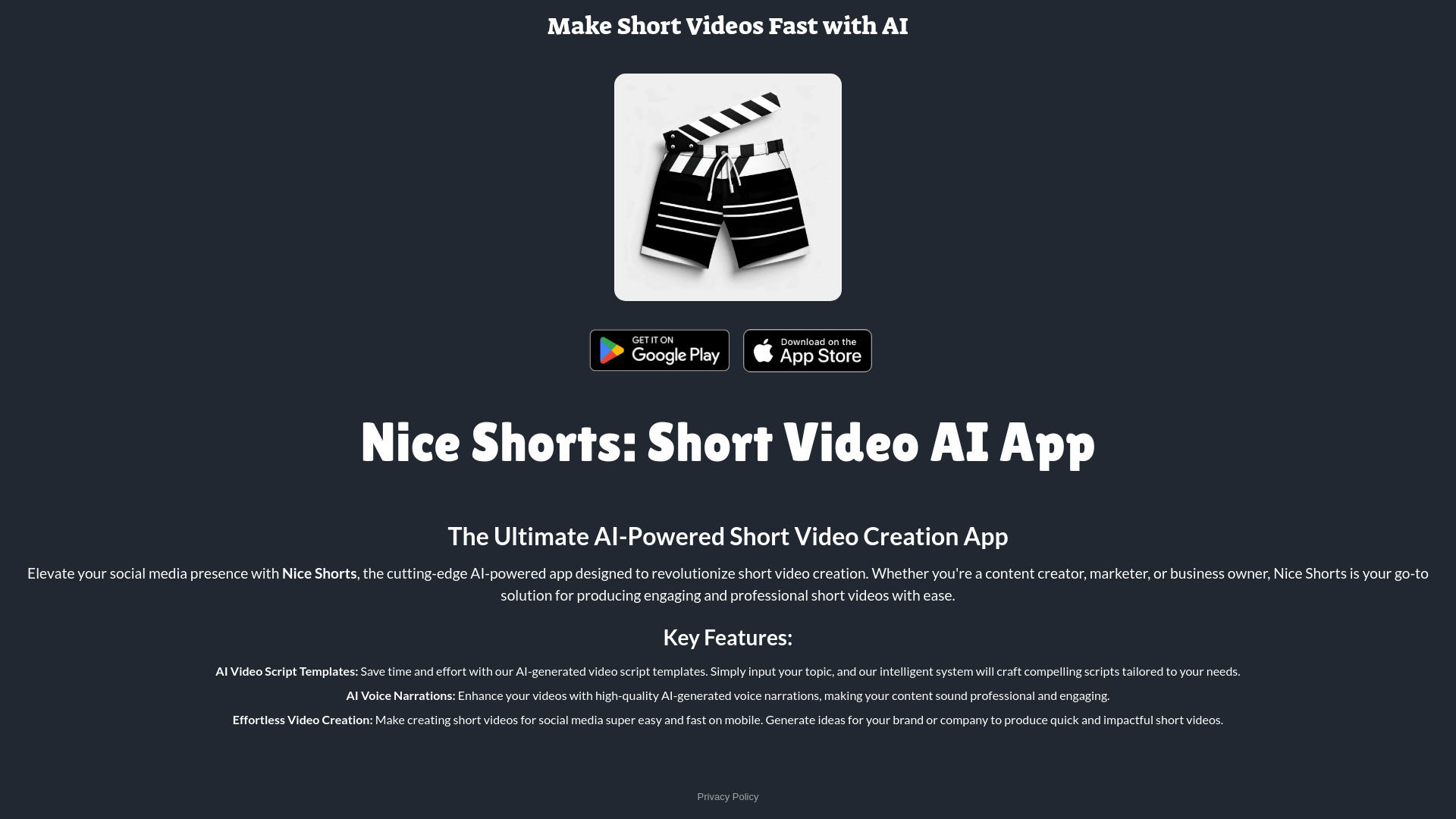 Nice Shorts: 짧은 비디오 메이커