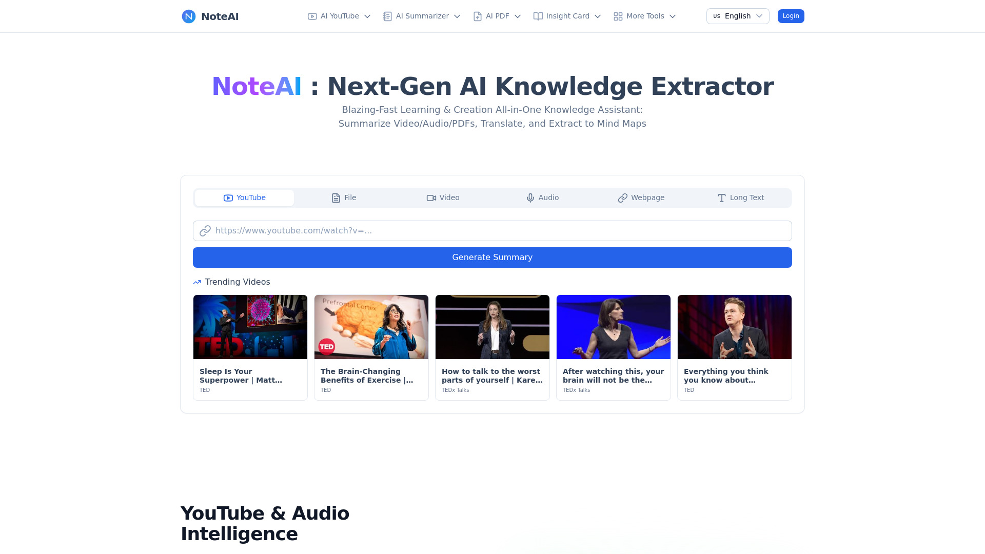 NoteAI : Next-Gen AI Knowledge Extractor