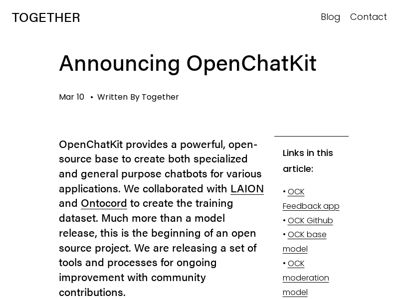 OpenChatKit