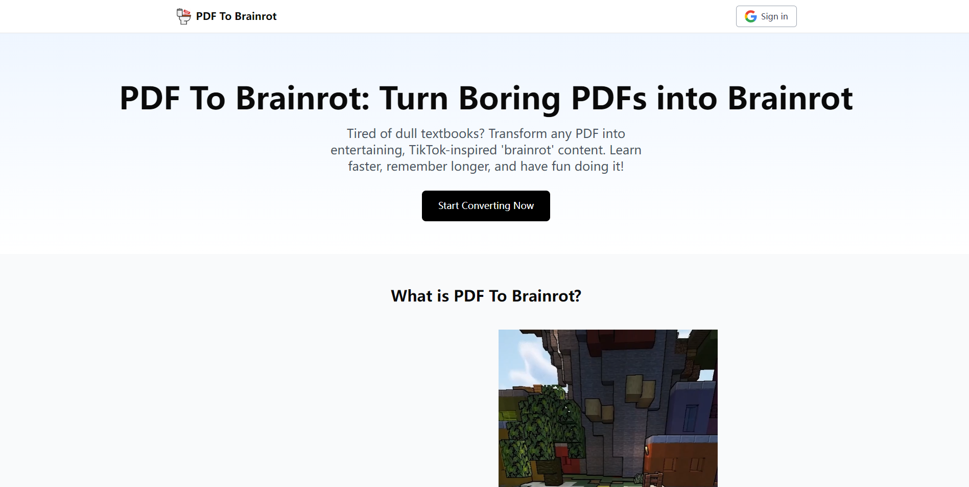 PDF To Brainrot