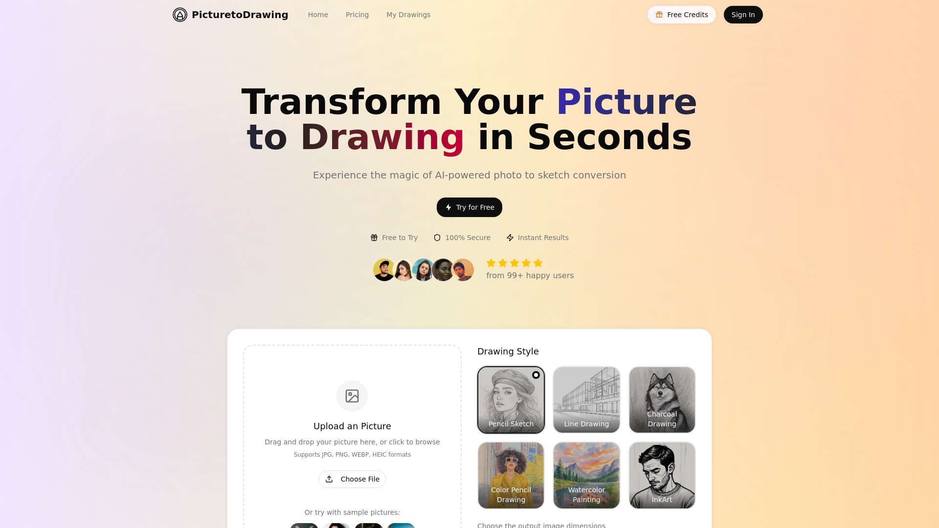 Picture to Drawing-