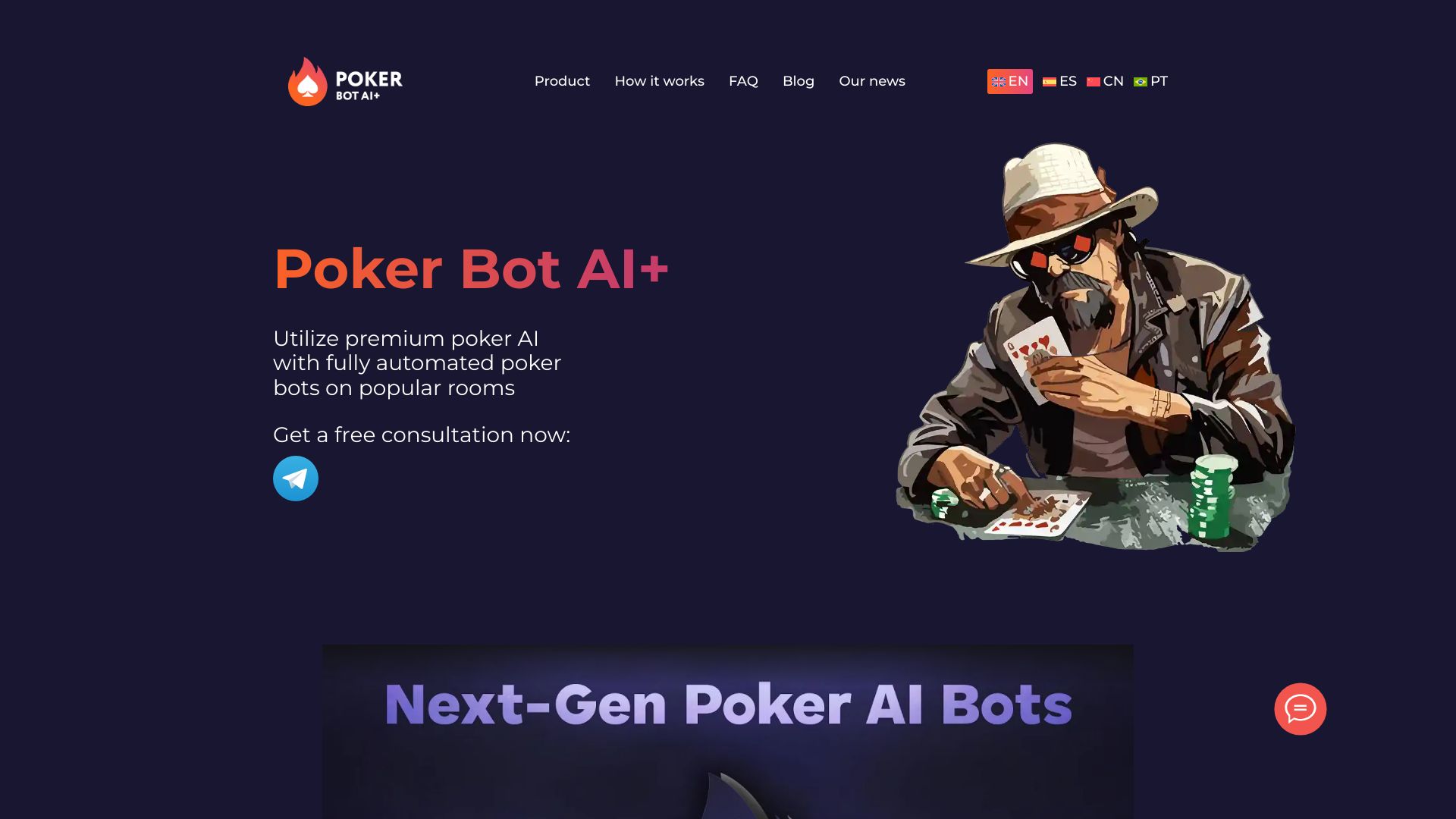 Poker Bot AI: IA de póquer premium y Bot Farm para obtener ganancias pasivas