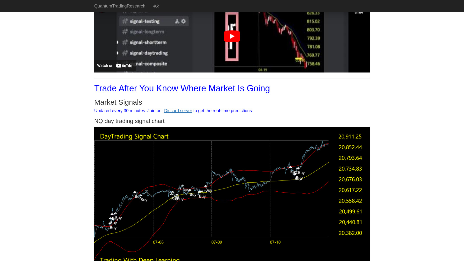 Recherche sur le trading quantique