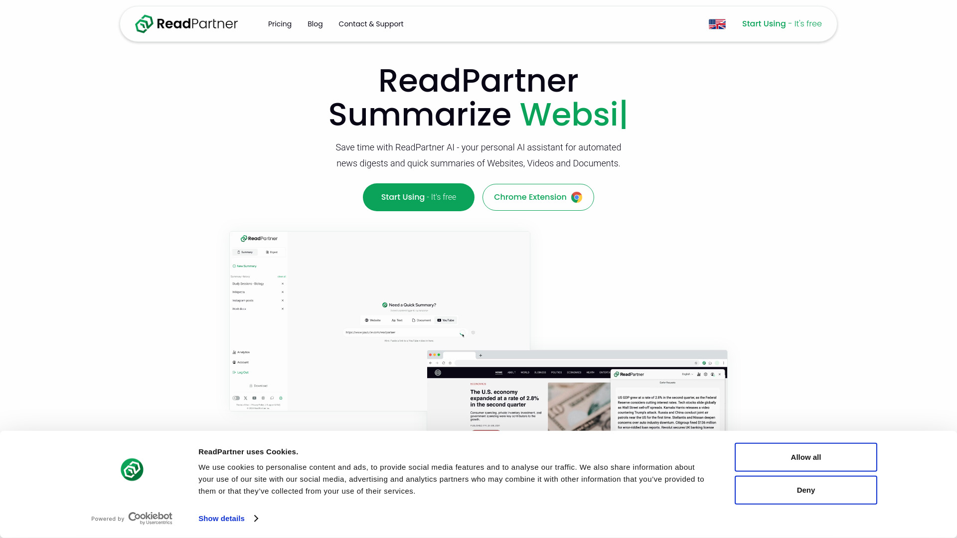 ReadPartner AI 1.0 - Portal + Extension