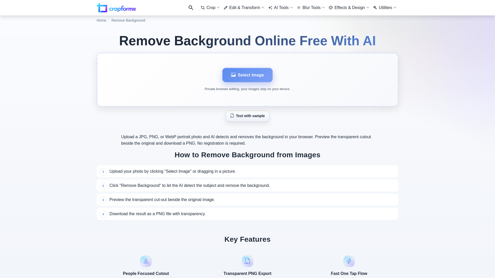 Supprimer l'arrière-plan - 1