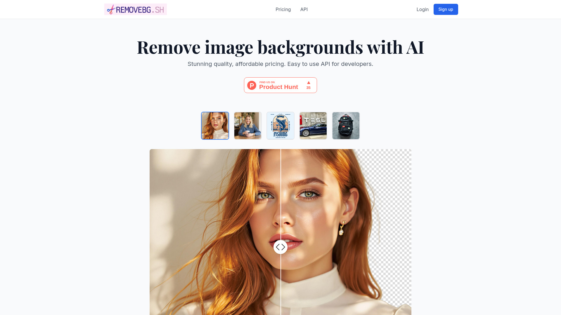 RemoveBG.sh — Background Removal API