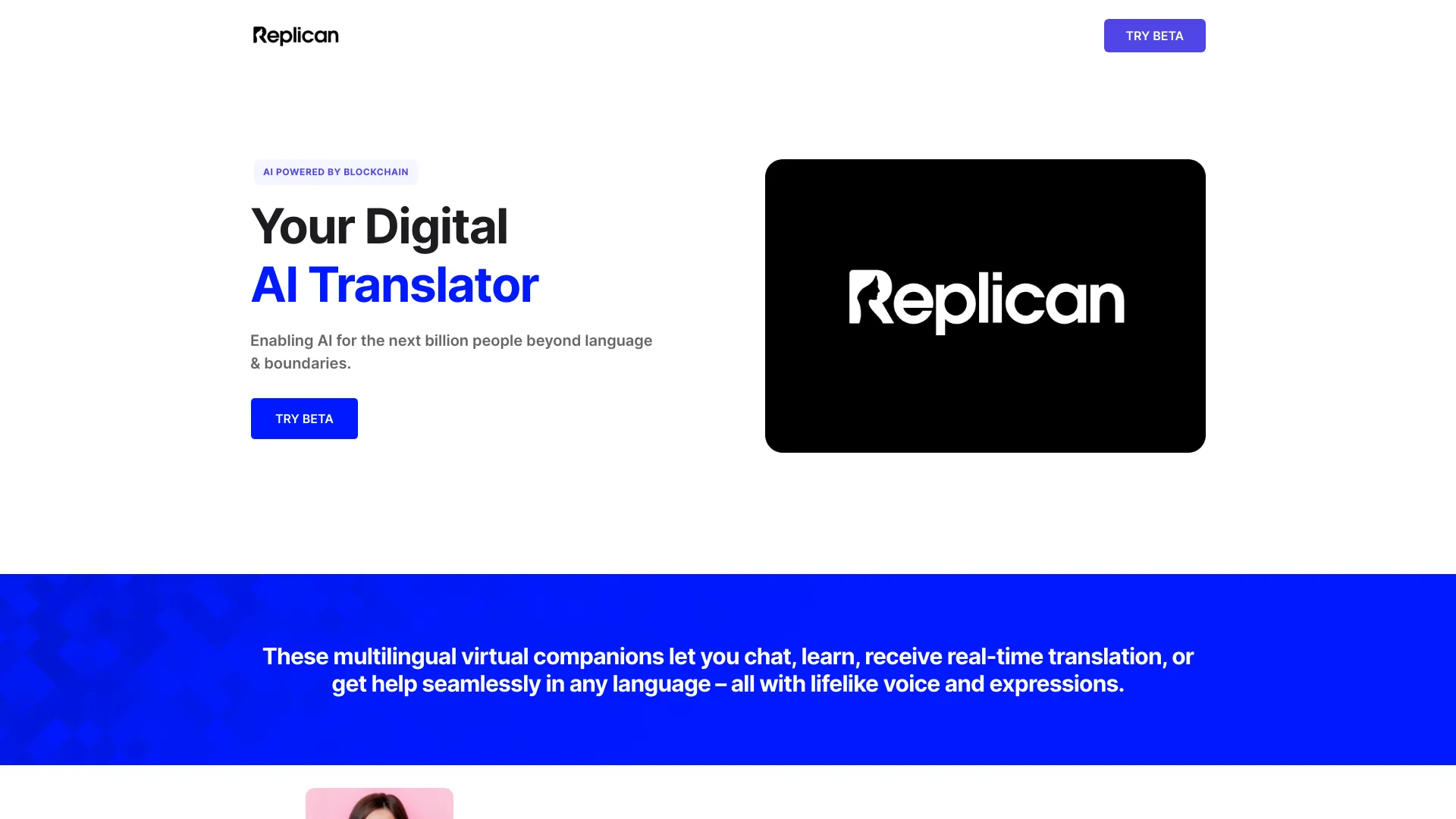 Replican AI - 用任何语言与 AI 对话