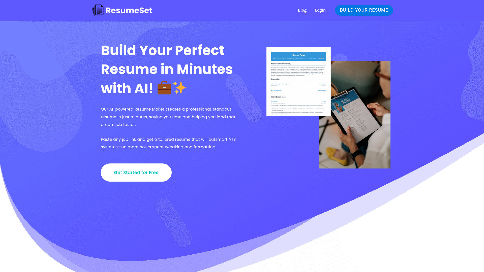 ResumeSet - AI Tailored Resume Maker