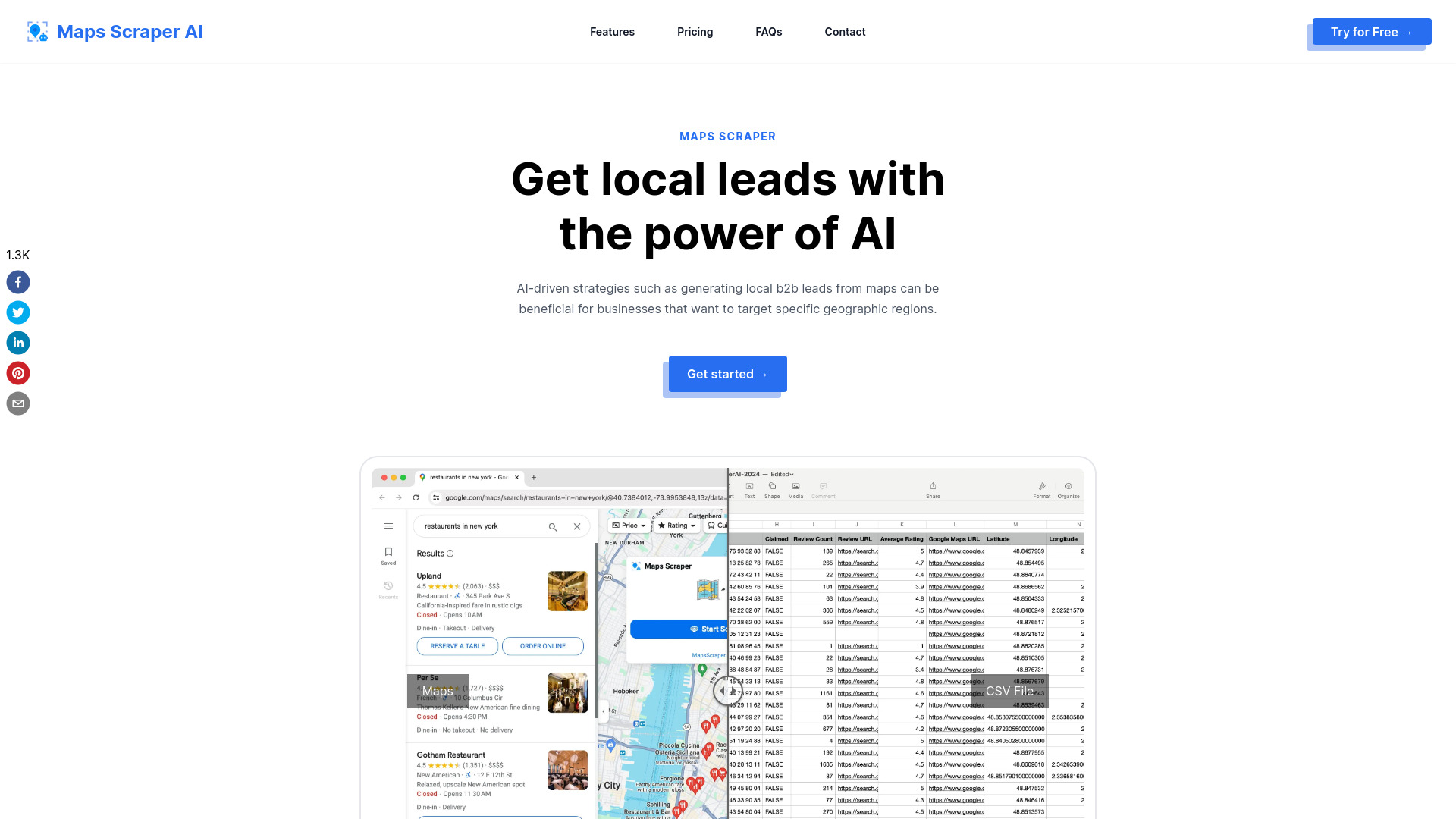 Scraper AI: obtenga clientes potenciales locales con IA