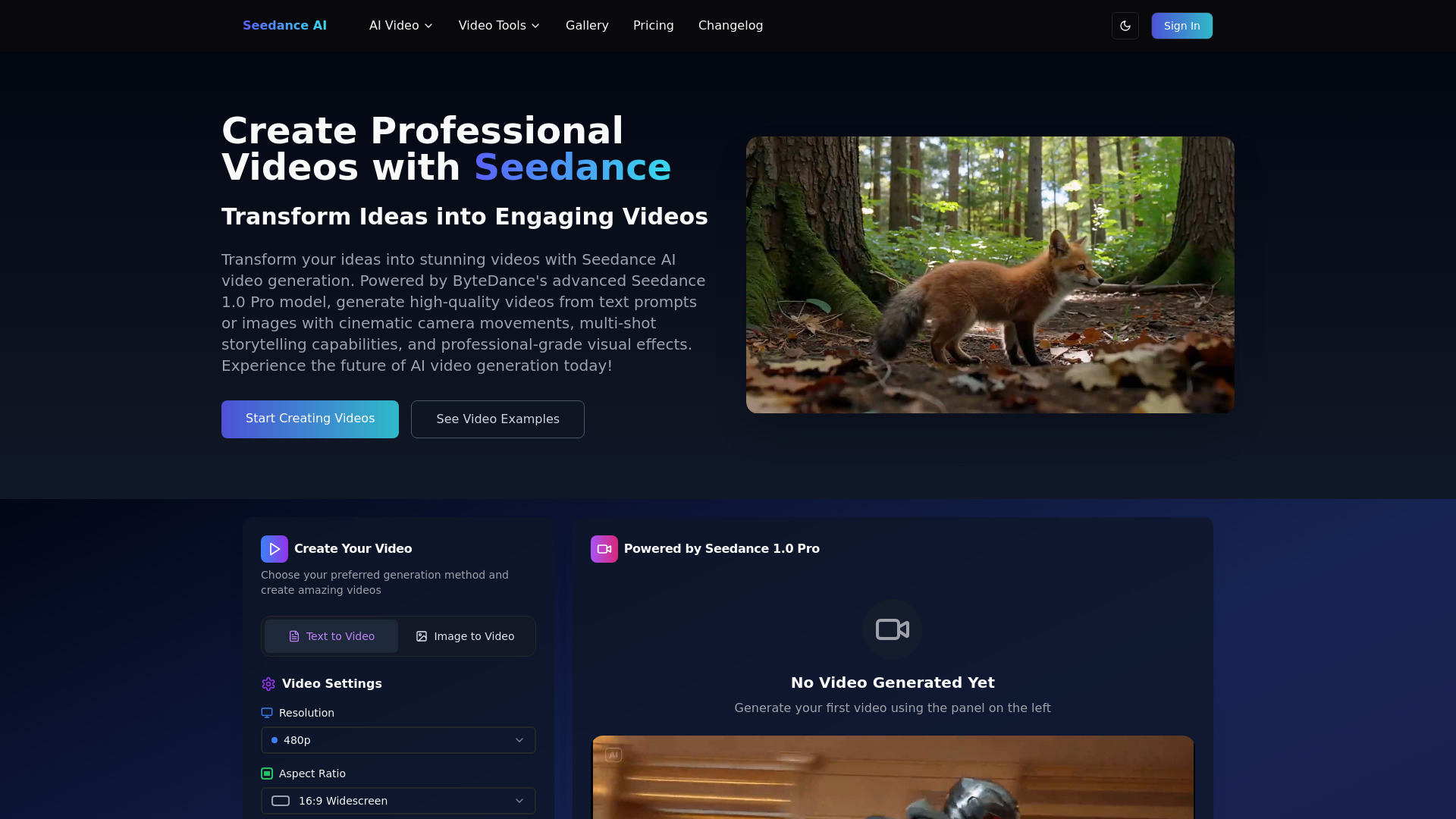 Seedance AI Video Generator - Professional Videos