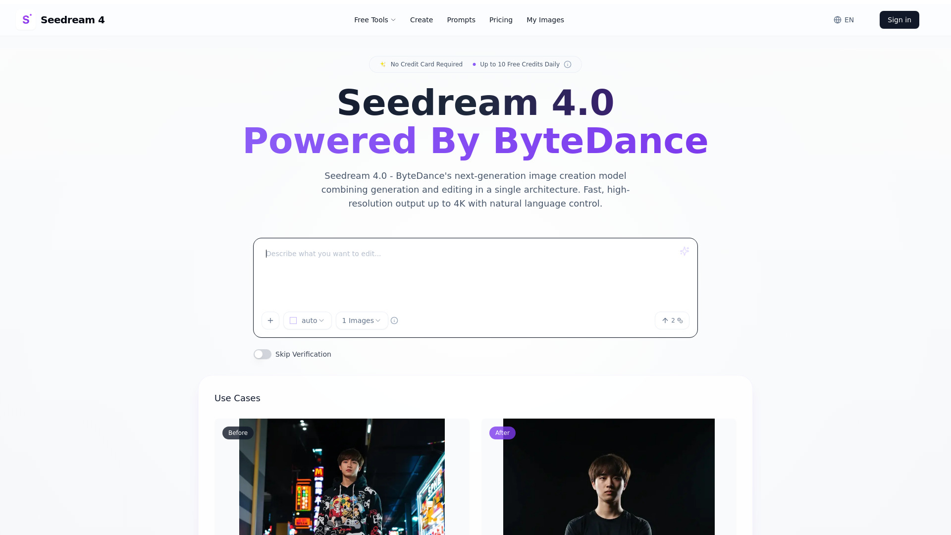 Seedream 4.0 - Free Advanced ByteDance's AI Image Editor
