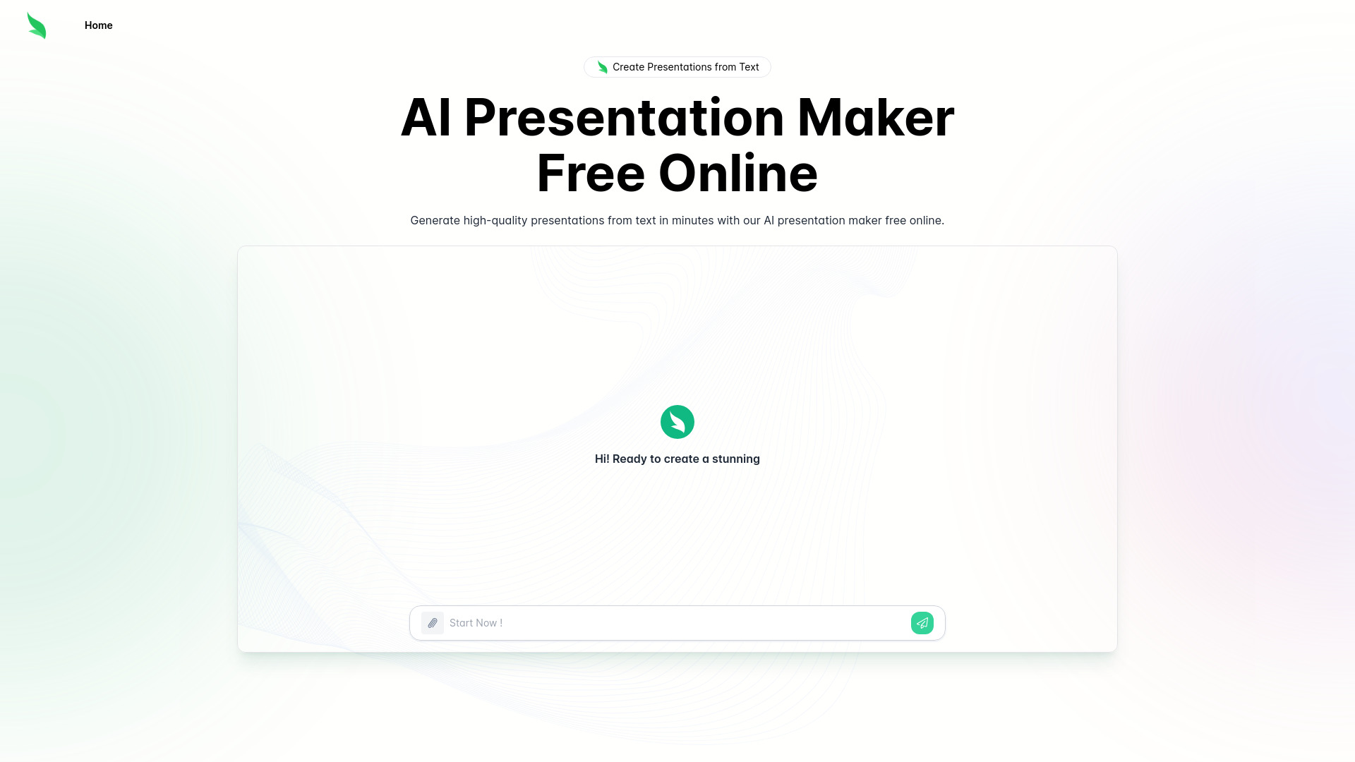 Slides.bot: Criador de apresentações AI grátis online