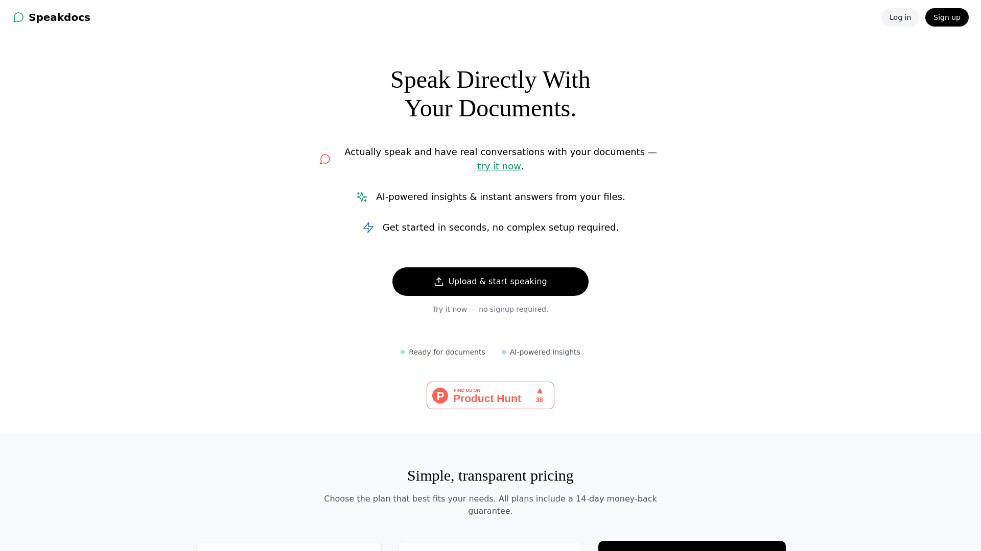 SpeakDocs