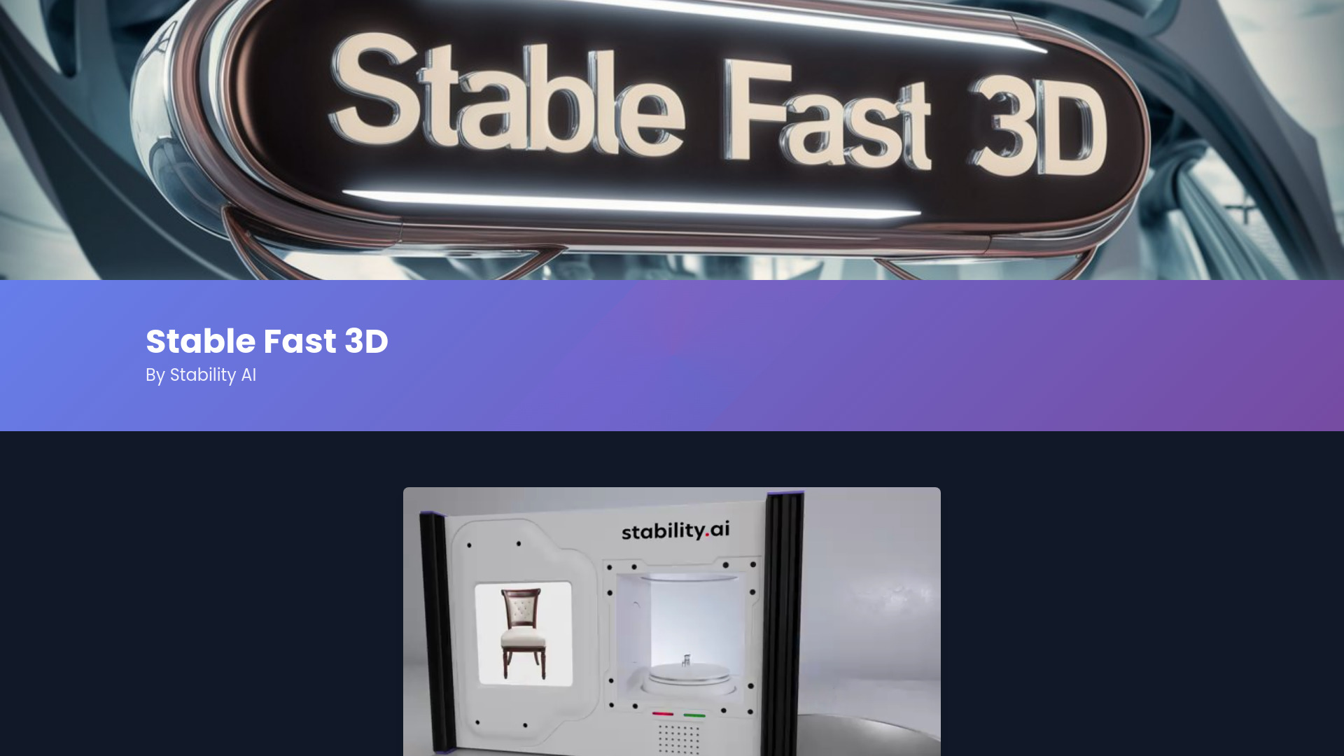 Stabiles schnelles 3D (SF3D)