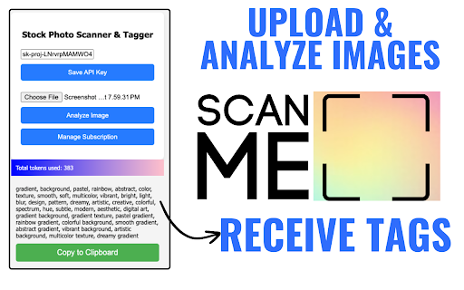 StockPhoto Scanner & Tagger