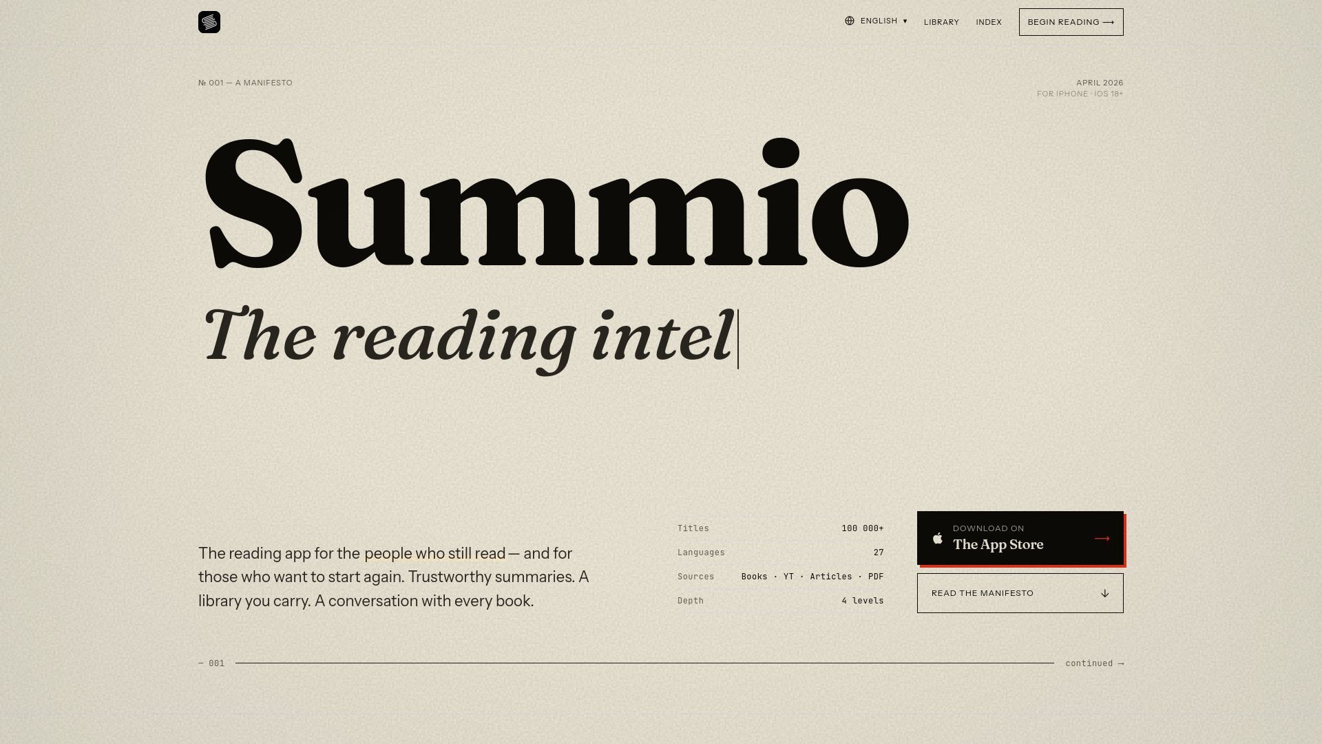 Summio - Read Less. Know More