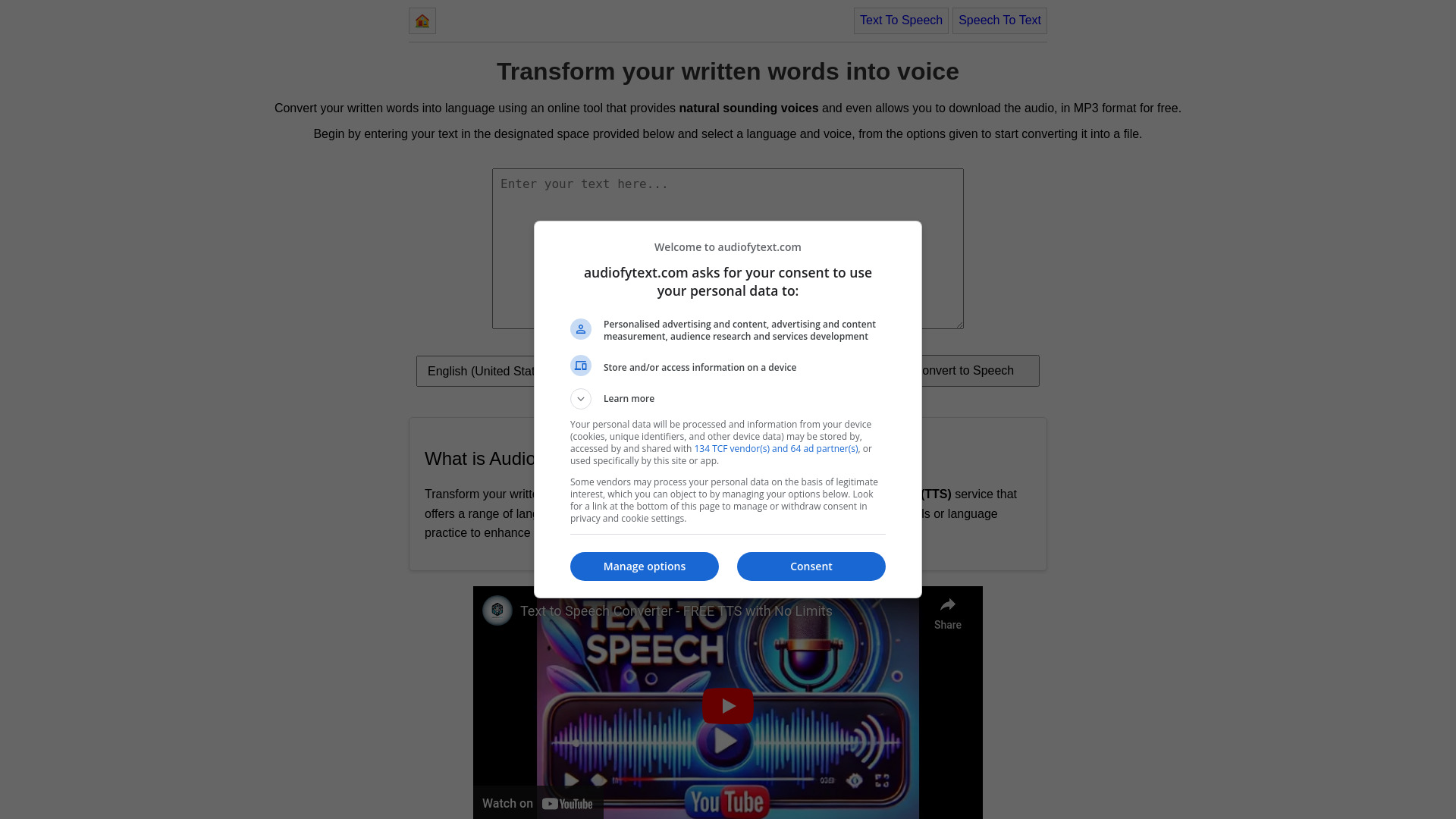 Text to Speech Converter (Free TTS)