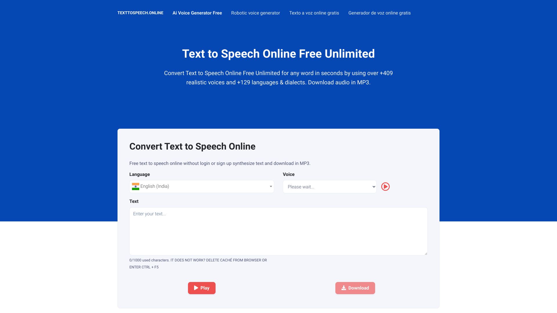 Text-to-Speech online