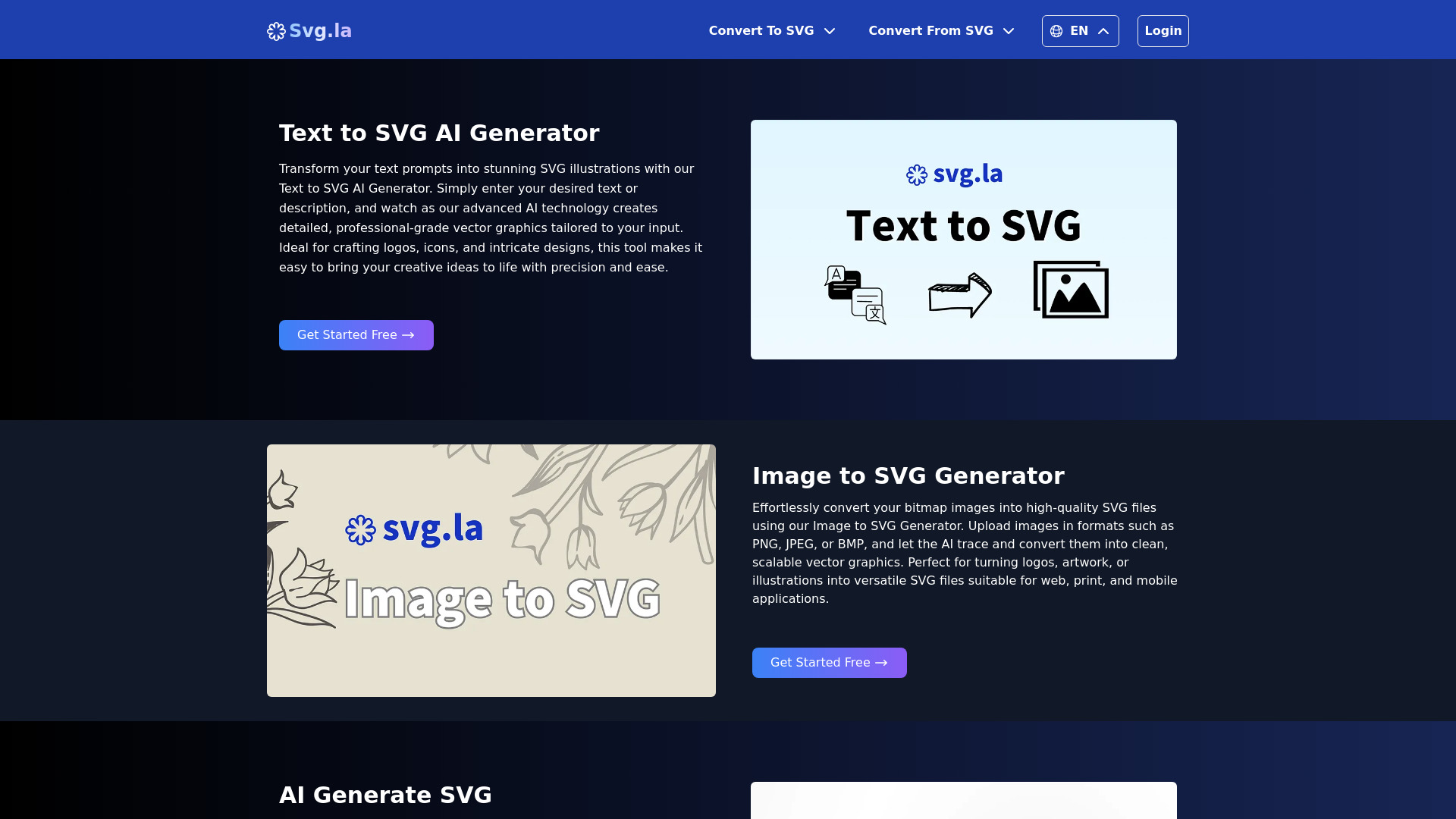 Generador de texto a SVG AI