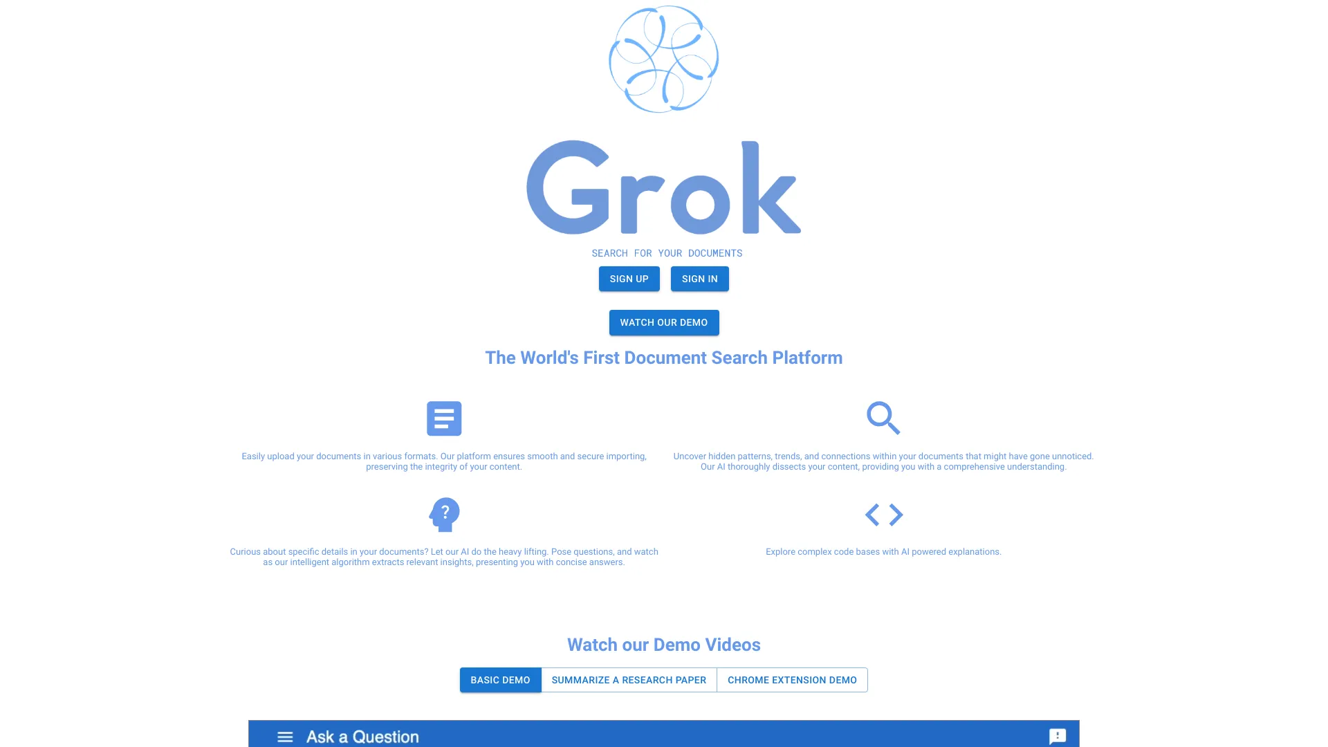 O aplicativo Grok