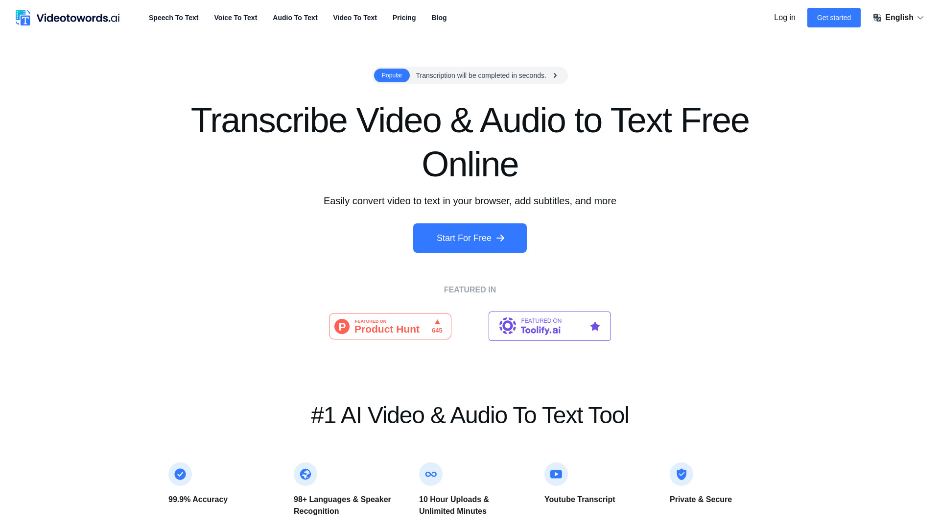 Transcrire la vidéo et lu0027audio en texte gratuitement en ligne