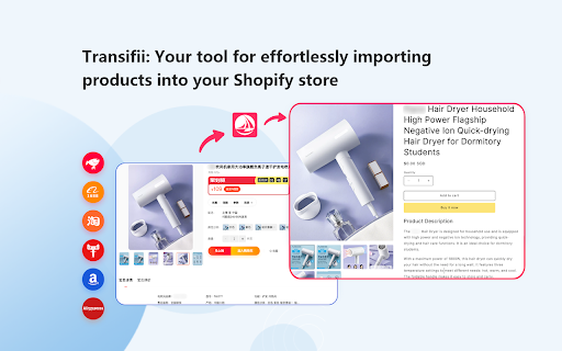 Transifii – Importieren Sie mühelos Produkte