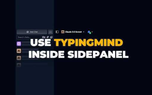 Typingmind in Sidepanel