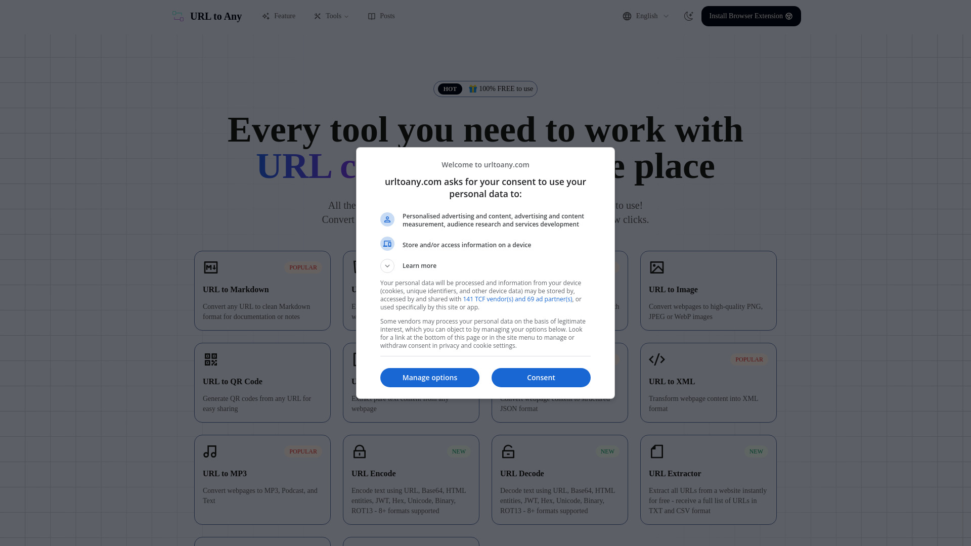URL zu Any