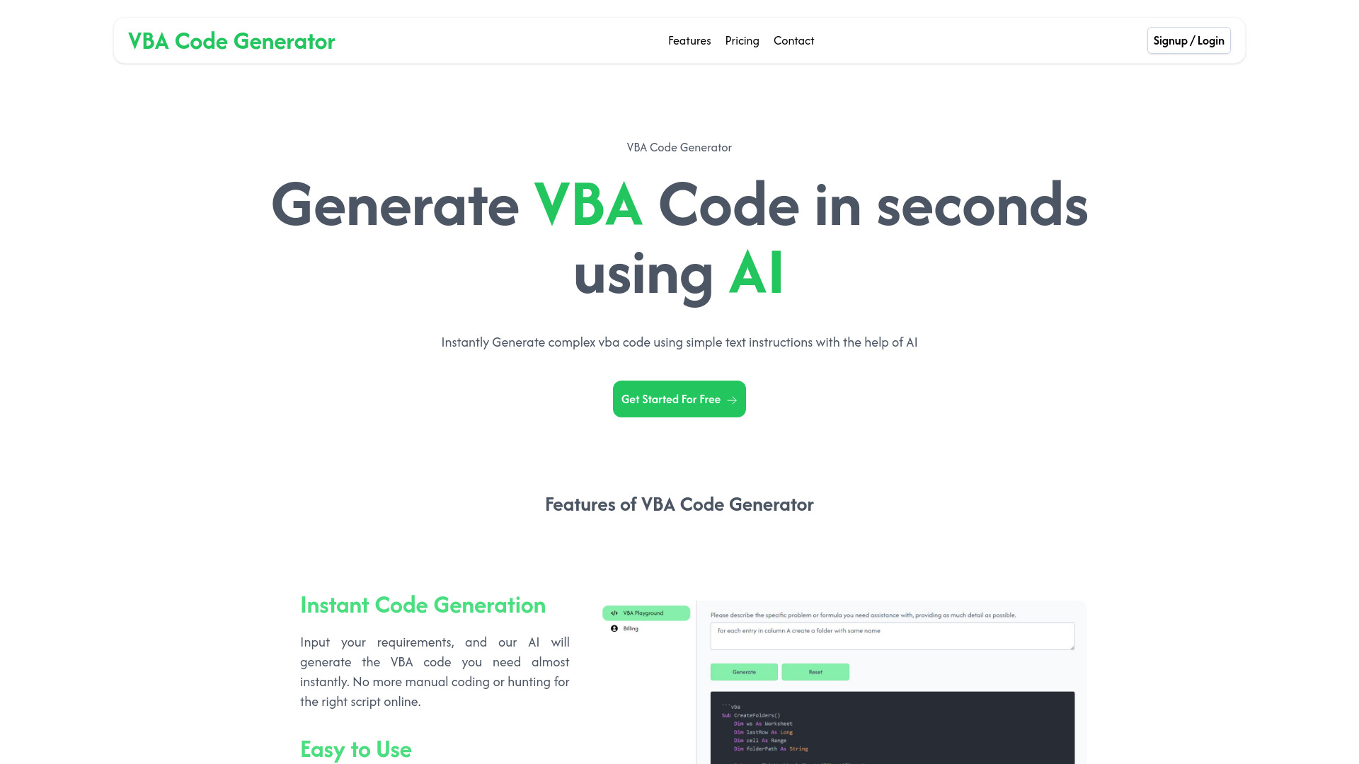 Gerador de código VBA