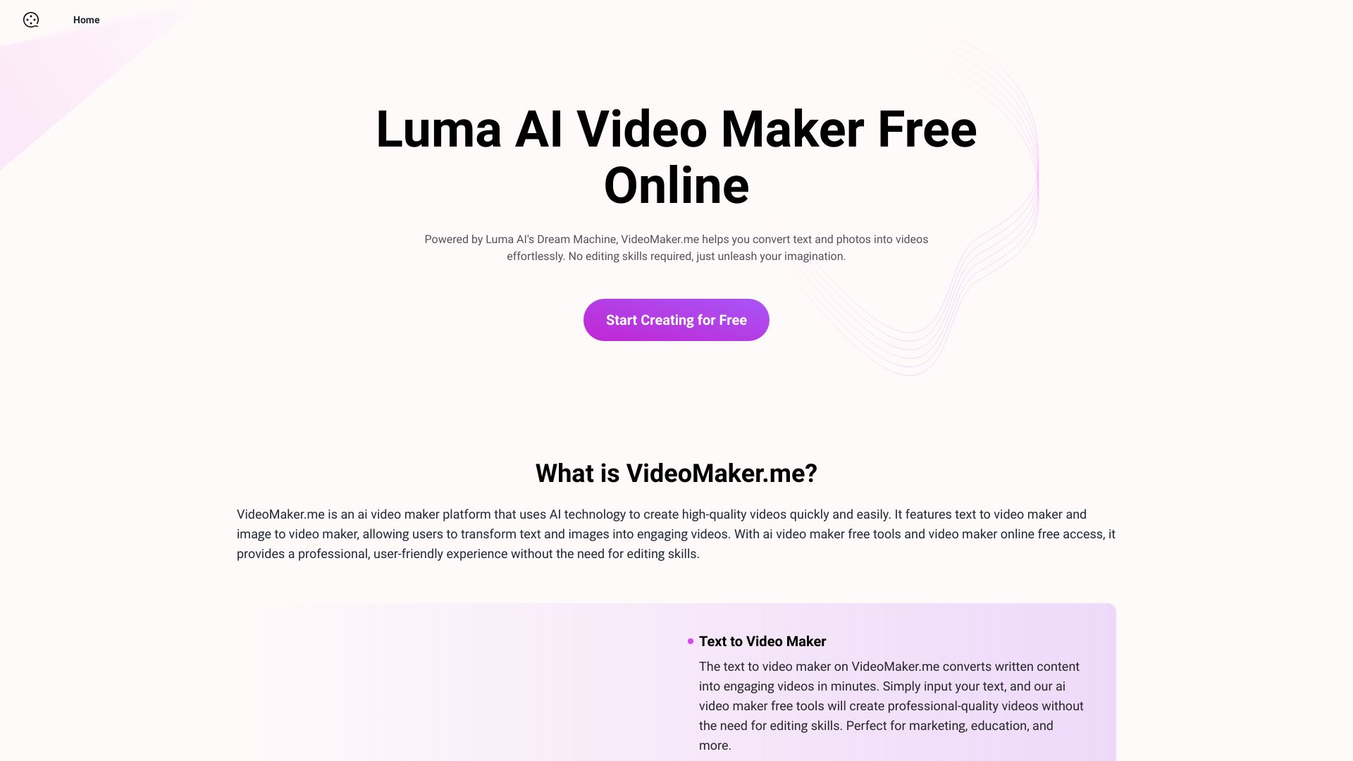 由 Luma AI 提供支援的免費線上影片製作器