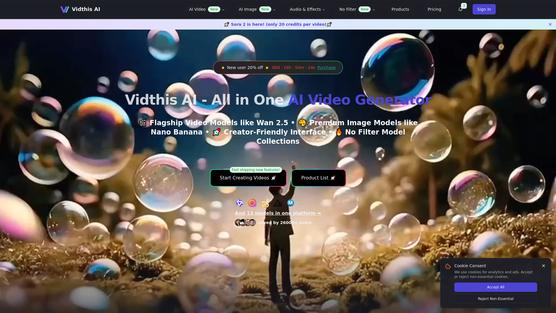 vidthis:全部AI視頻生成器