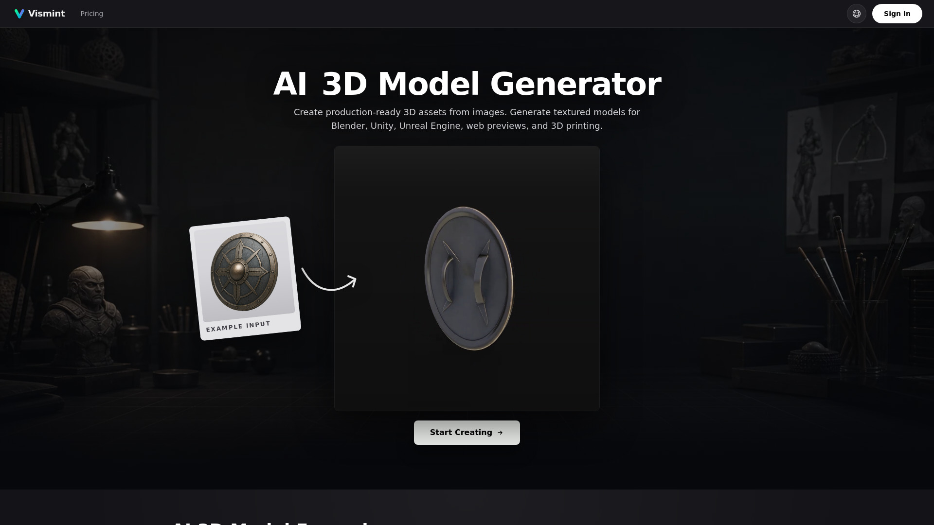 Vismint - Image to 3D Model