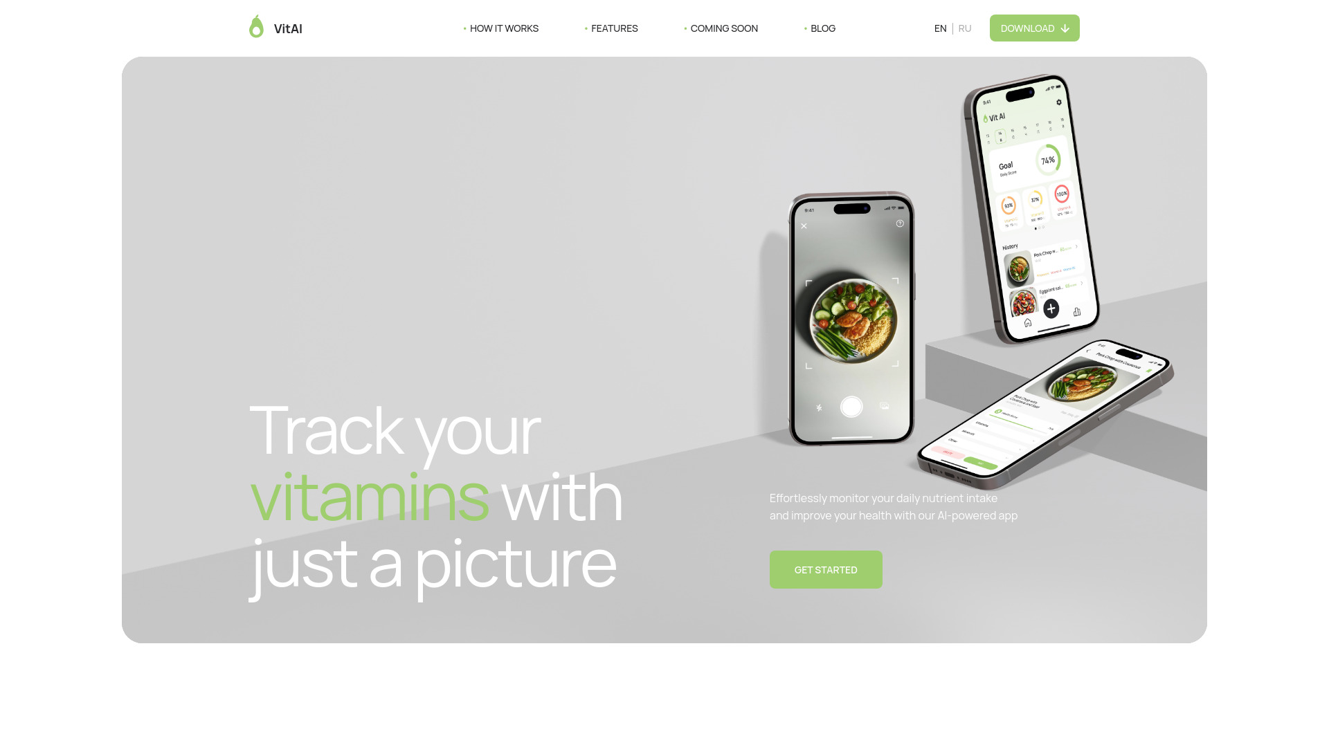 Vitai - seu assistente de nutrição de bolso