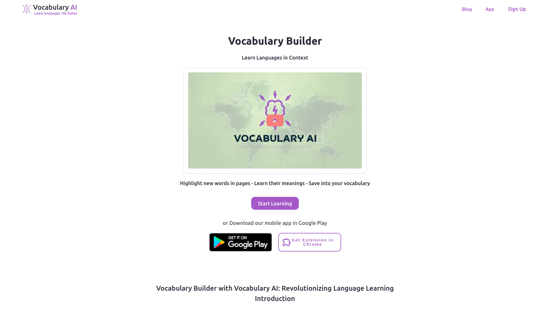 Vocabulary Builder