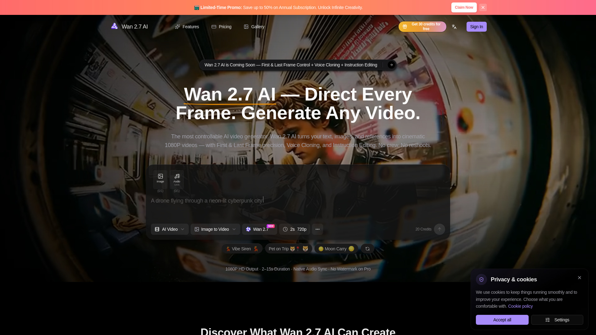 Wan 2.7 – KI-Generator und Editor