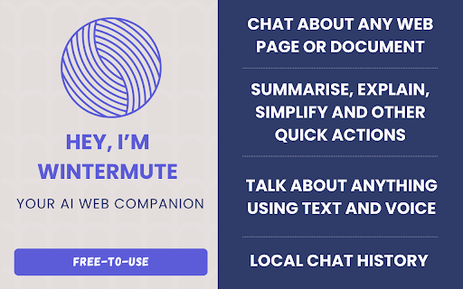 Wintermute: AI Web Companion