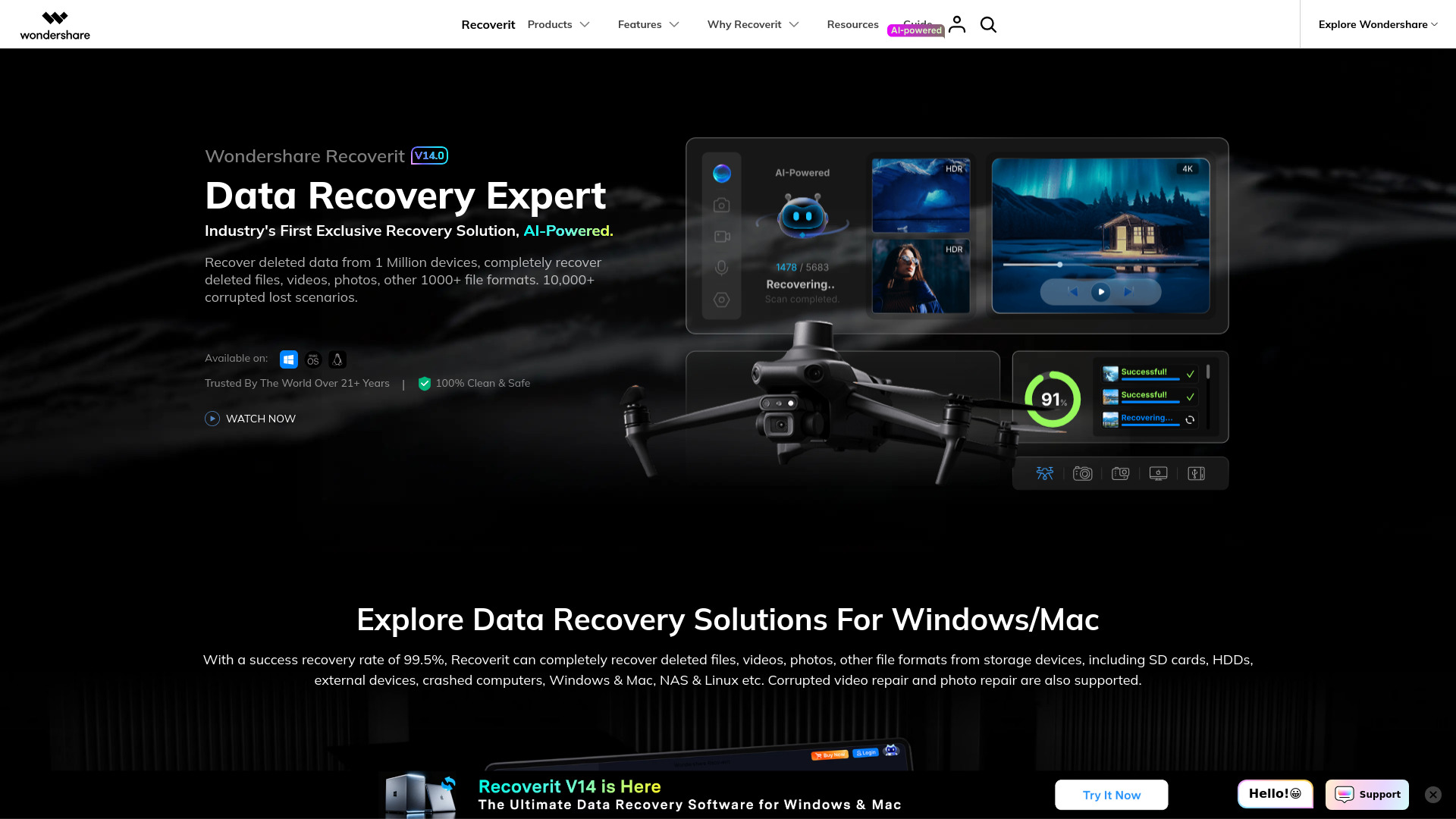 Wondershare Recoverit: AI-Powered Data Recovery & Reconstruction