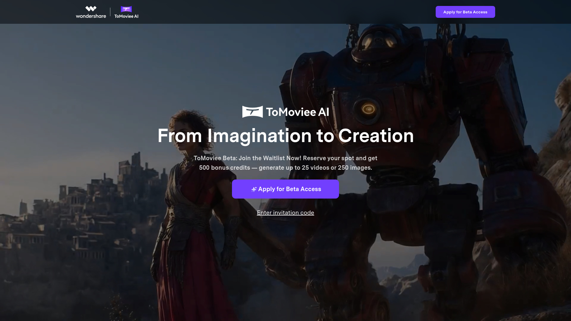 Wondershare tomovieeee ai