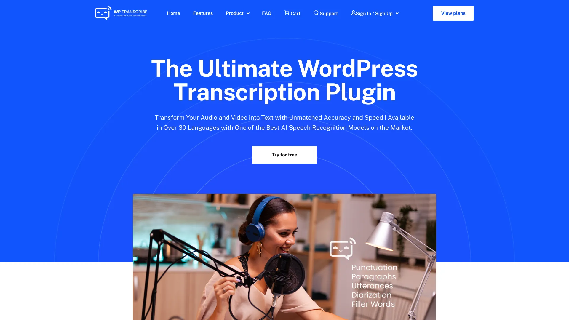 WordPress AI Audio/Video Transcriber