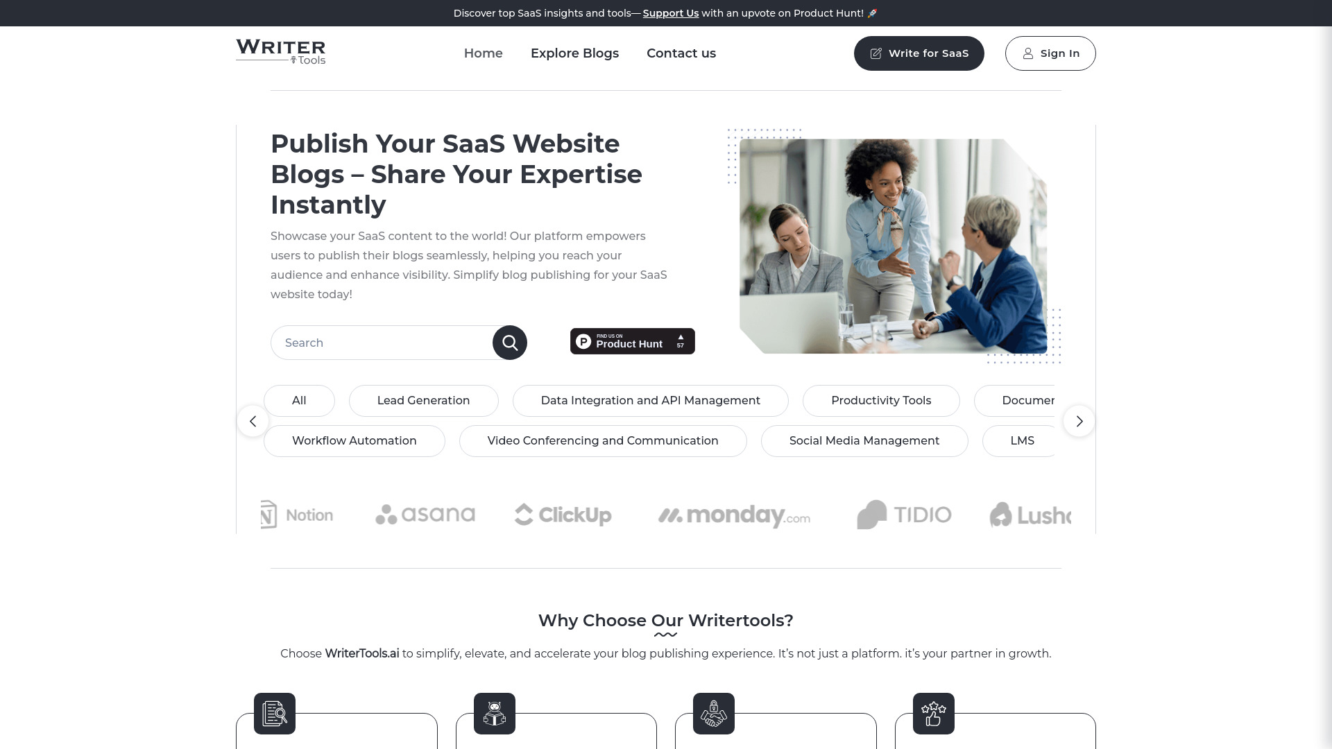 WriterTools: muestre su contenido SaaS