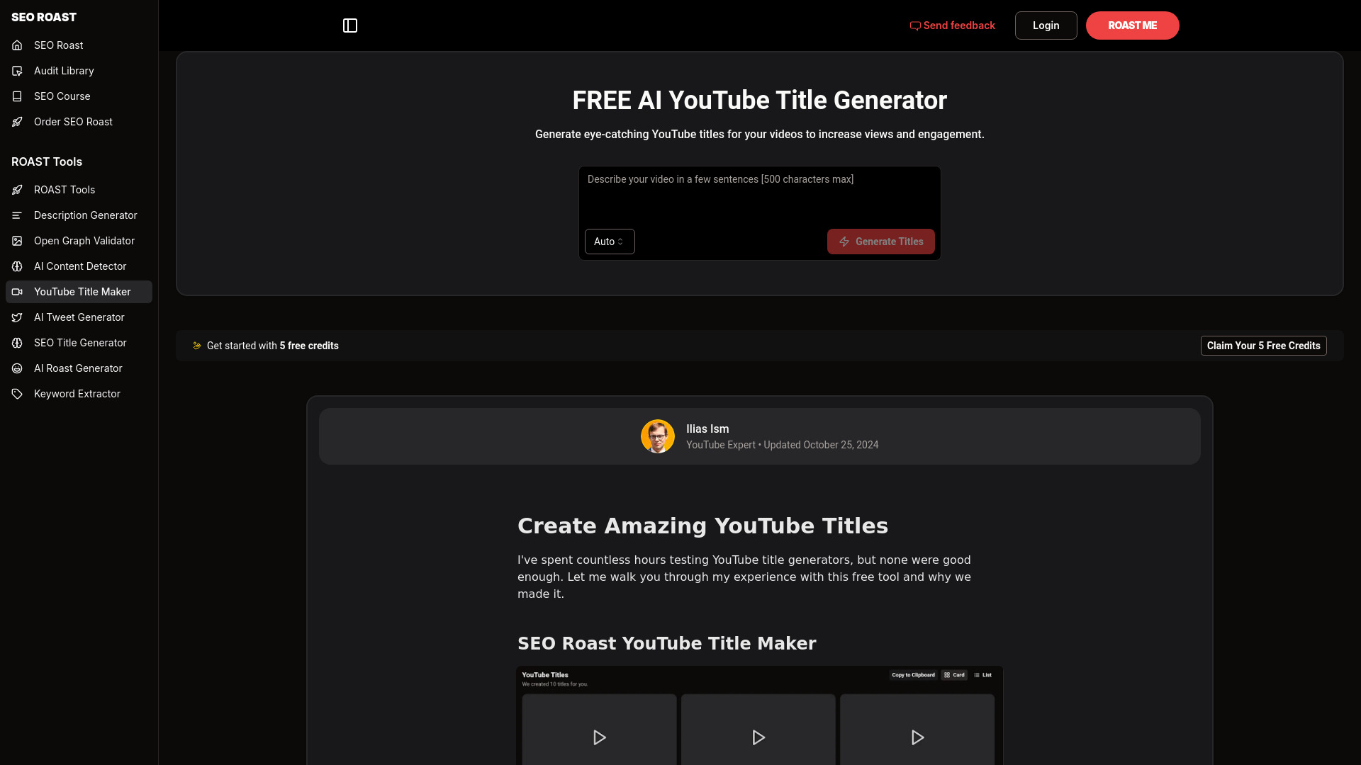 YouTube-Titelgenerator