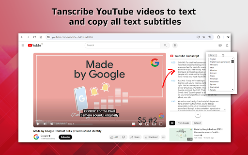 YouTube Transcription