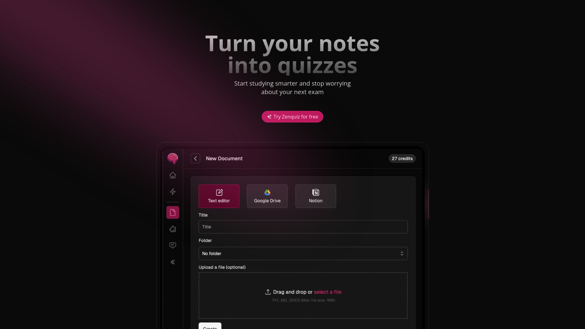 Zenquiz.aplicación