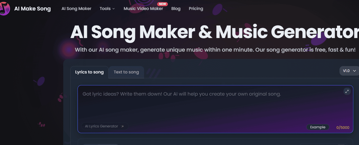 AIメイクソング