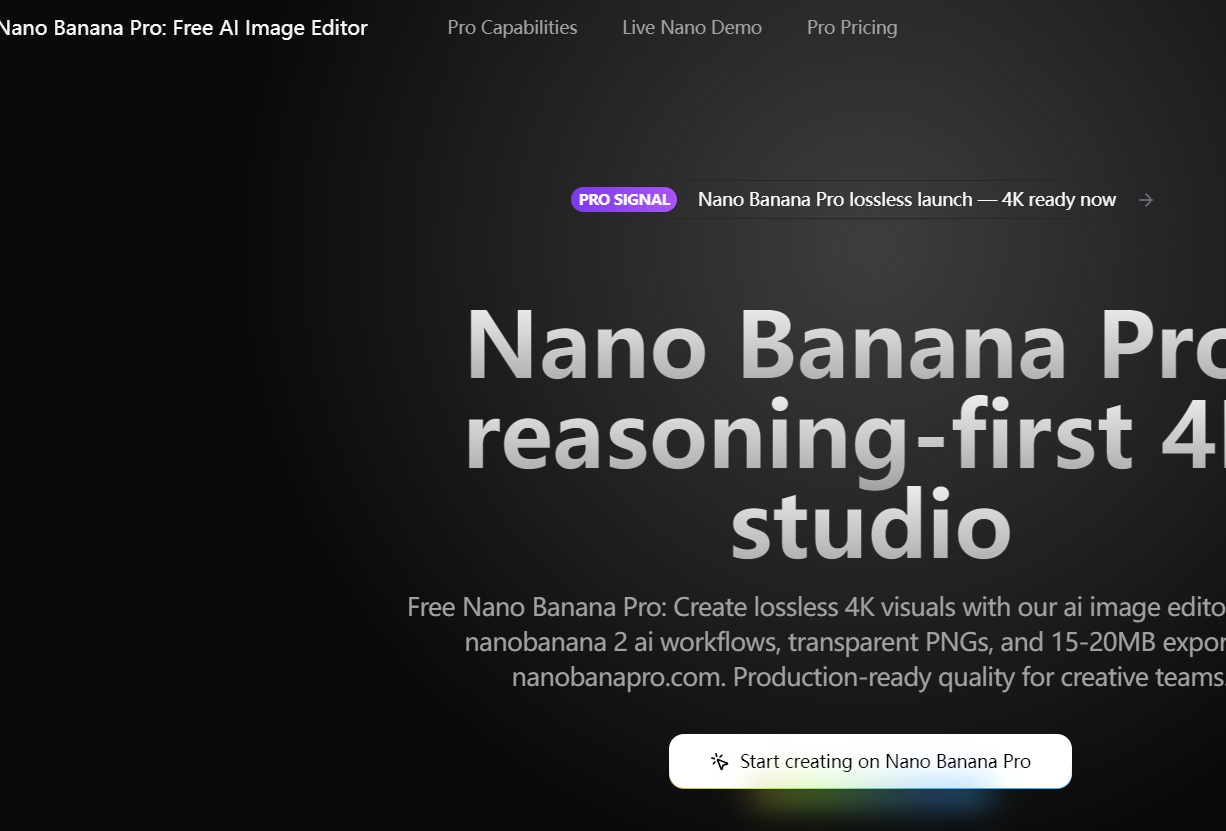 Nano Banana Pro: 理論重視の 4K スタジオ