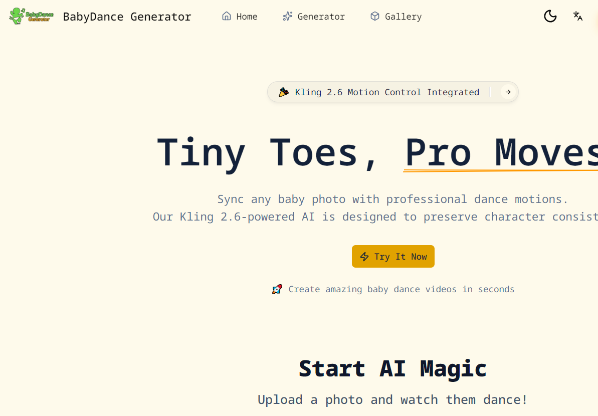 BabyDance Generator – AI Baby Dance Video Maker