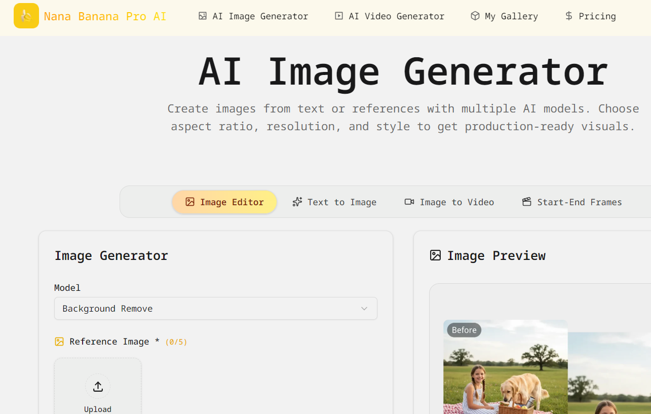 Nana Banana Pro AI - Gemini 3 Pro