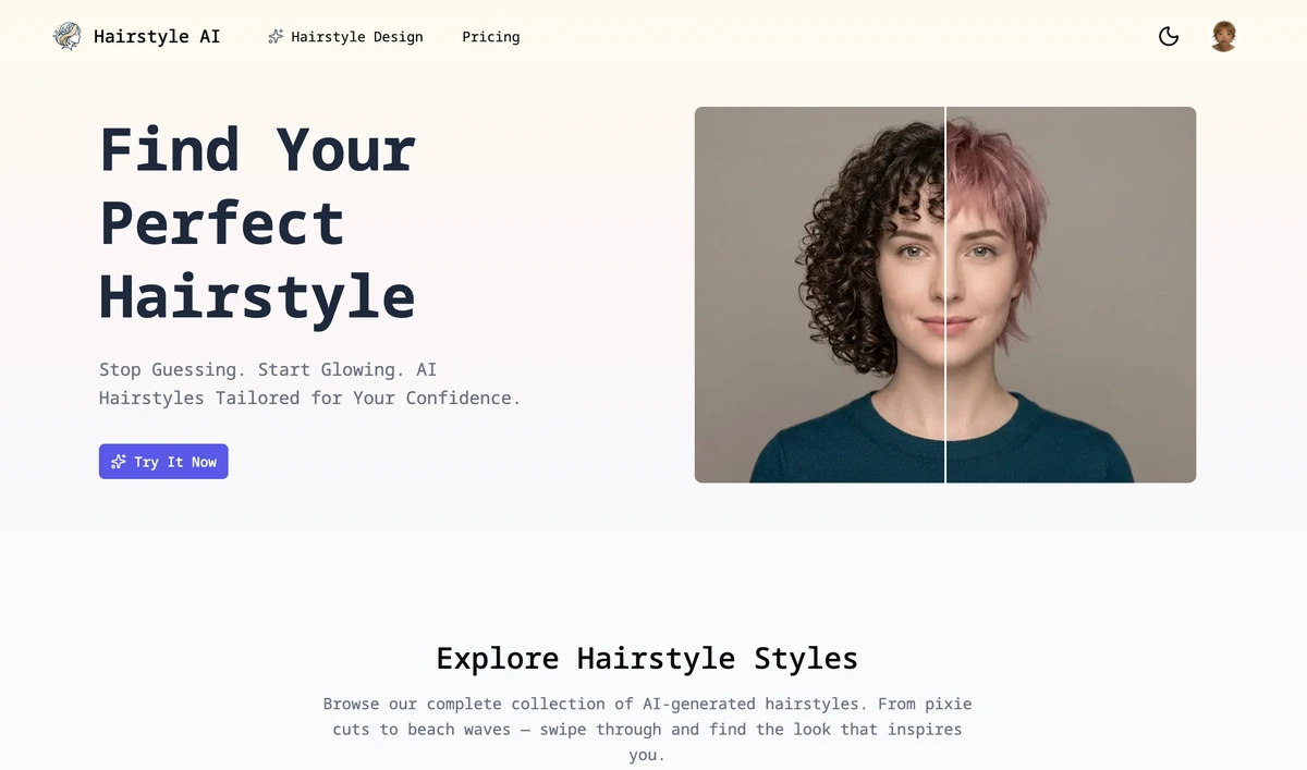 Find your perfect hairstyle & OOTD instantly! 