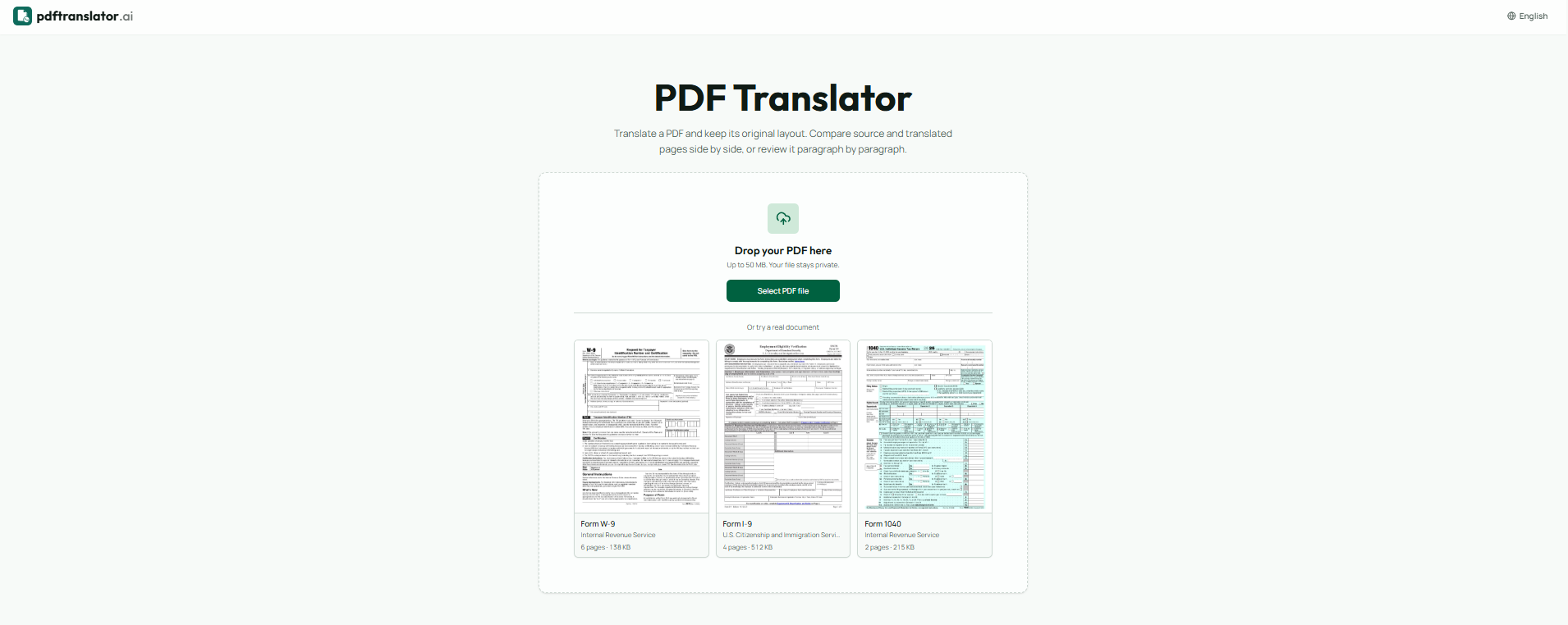 Traducteur PDF IA
