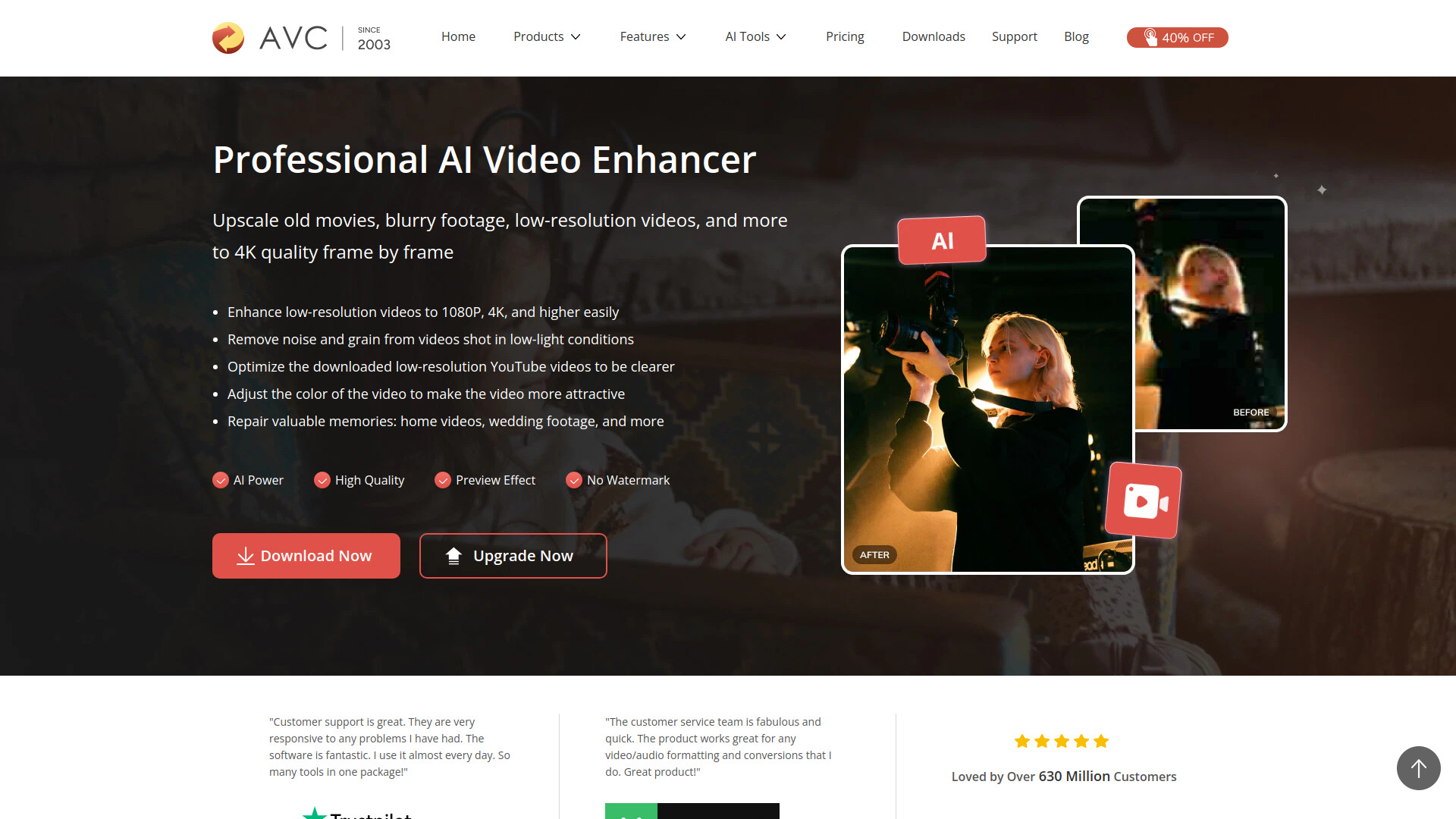 Qualquer conversor de vídeo AI Video Enhancer